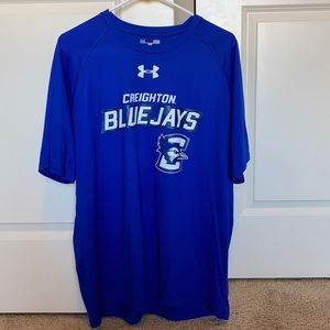 🐦 Men’s Under Armour Creighton University Athletics Blue Jays Micro Fiber Shirt